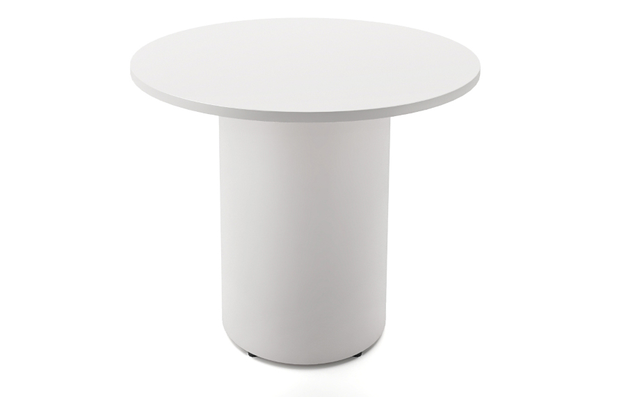 Natural White Top With White Drum Base